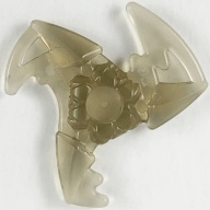 Lego shuriken, průhledná černá (73766a TRANS-BLACK)